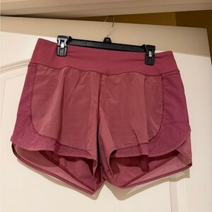 Women's Pink Athletic Shorts Lulu Lemon